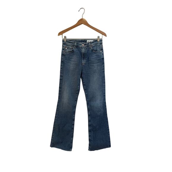 Adriano Goldschmied Denim - AG Adriano Goldschmied Alexxis High Rise Boot Cut Jeans Fray Hem